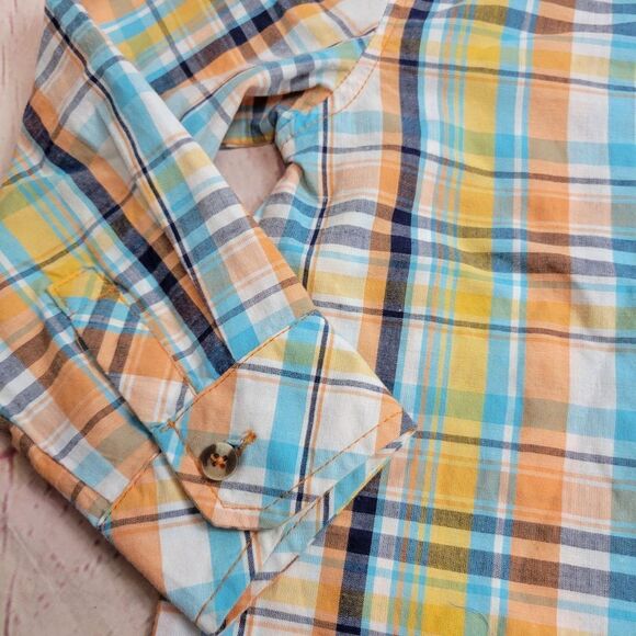 Rugged Bear plaid button-down shirt 4T - Picture 3 of 5